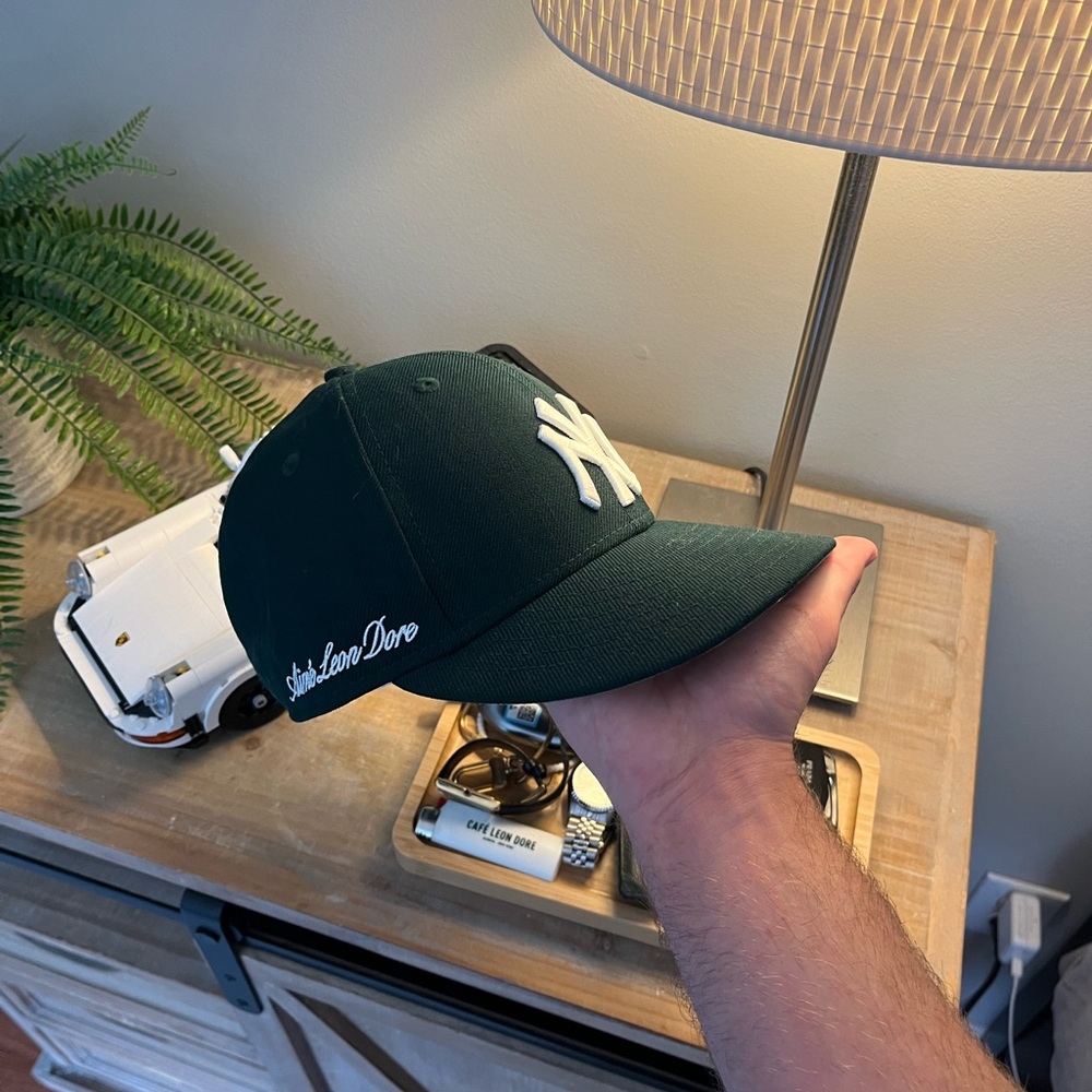 Aime Leon Dore Dark Green New York Yankees Cap with White Logo